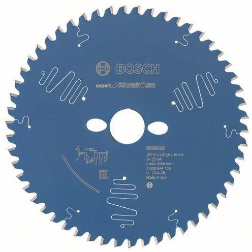Bosch Expert Kreissägeblatt für Aluminium mit 54 Zähnen, Durchmesser: 210 mm, Bohrung: 30 mm, Dicke: 1,8 mm, Farbe: Blau - Bild 1