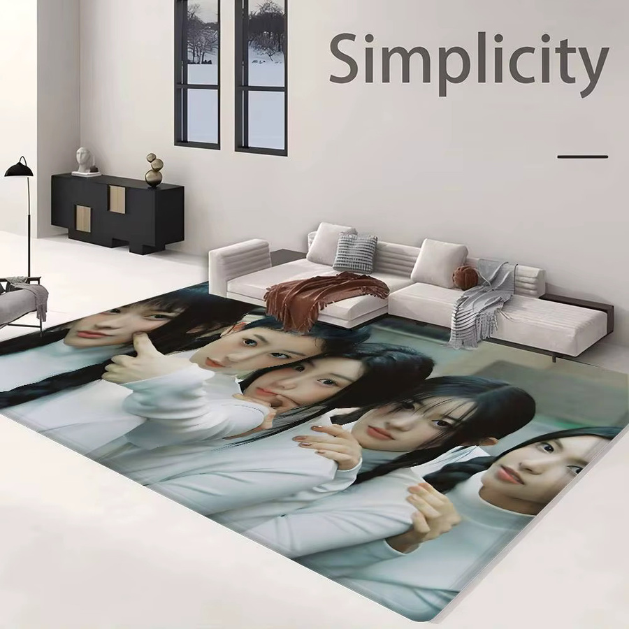 Potdemiel I-Illit Kpop Fußmatte, rutschfest und wasserabsorbierend, gestreift, Mehrfarbig, B/T: 60 x 40 cm - Bild 3