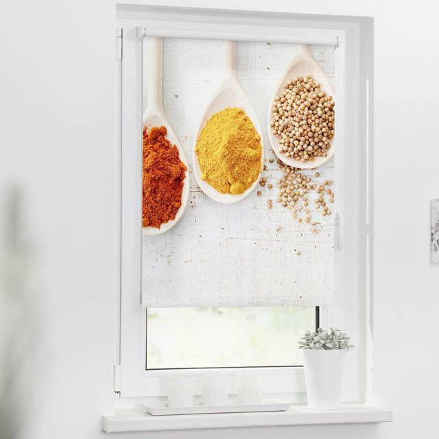 LICHTBLICK Rollo Spices bunt, semi-transparent, Breite: 100 cm, Höhe: 150 cm - Bild 1