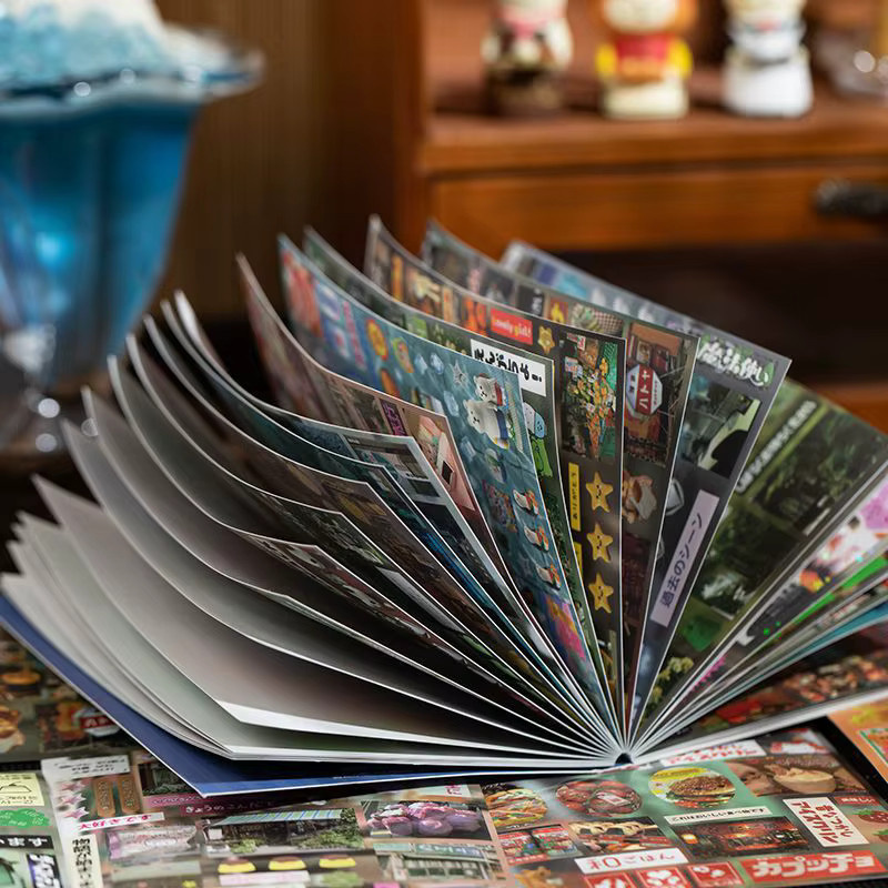 Japanische Retro-Stickerbücher für DIY-Collagen und Scrapbooking, 30 Blatt, Mehrfarbig - Bild 3