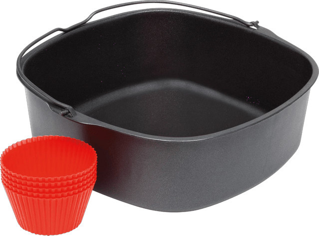 Philips Muffin-Backset aus Silikon, Schwarz, 7-fach, spülmaschinenfest - Bild 1