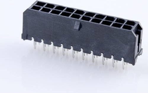 Molex Einbau-Stiftleiste Standard 20-polig in Schwarz und Gold - Bild 1