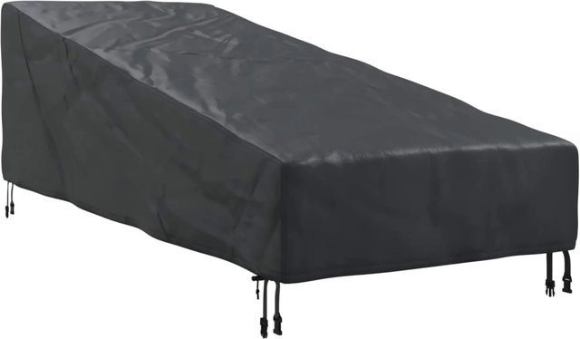 vidaXL Gartenmöbelabdeckung aus Polyester in Schwarz B/T/H: 210 x 80 x 75 cm - Bild 1