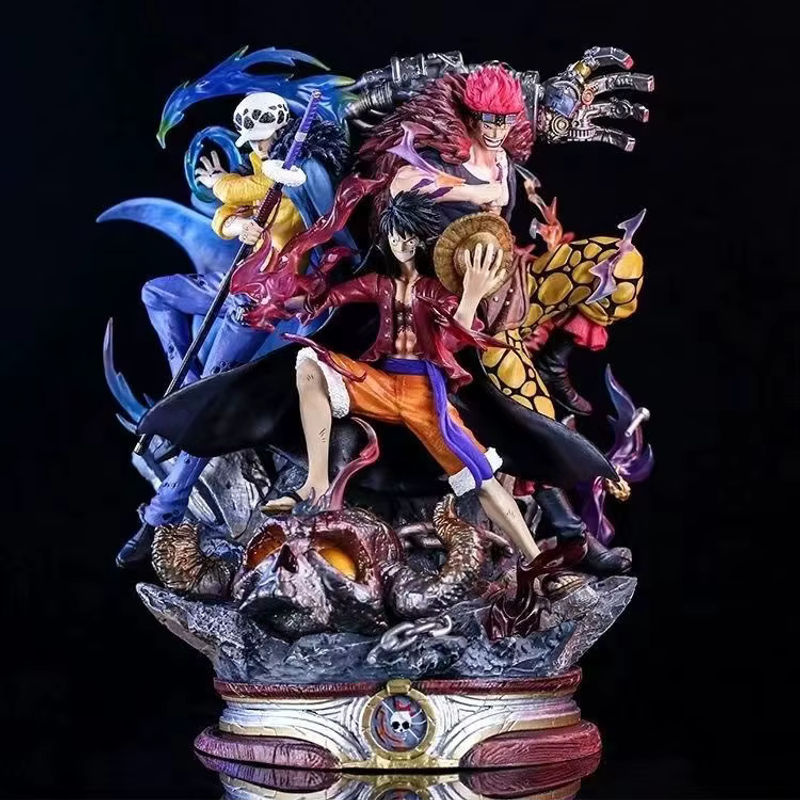 Bandai One Piece Actionfiguren Set Ruffy und Trafalgar Law aus Kunststoff, mehrfarbig - Bild 2