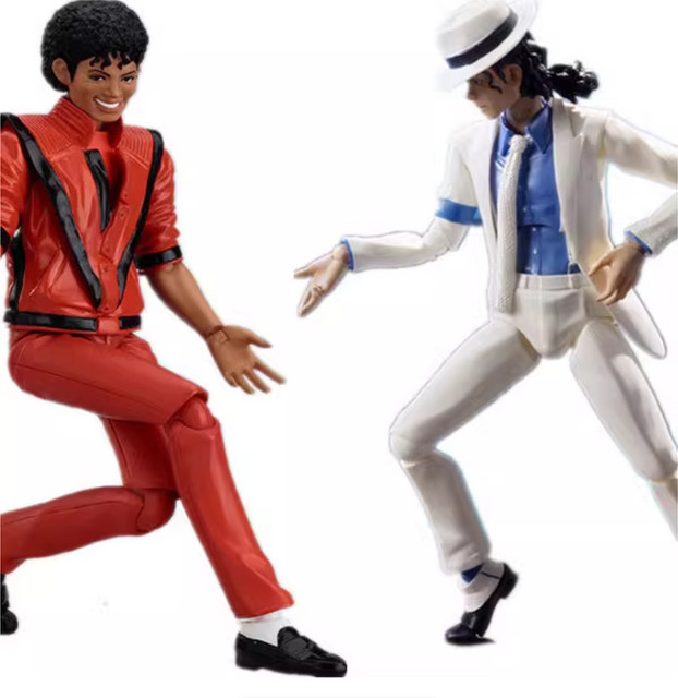 Figma Michael Jackson Smooth Criminal Moonwalk Actionfigur, Weiß - Bild 1