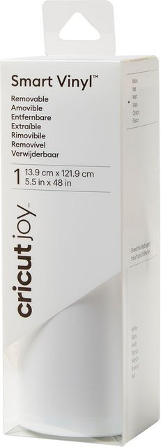 Cricut Joy Selbstklebende Vinylfolie Smart Vinyl Removable Matt Weiß B: 13,9 cm, H: 12 cm - Bild 1