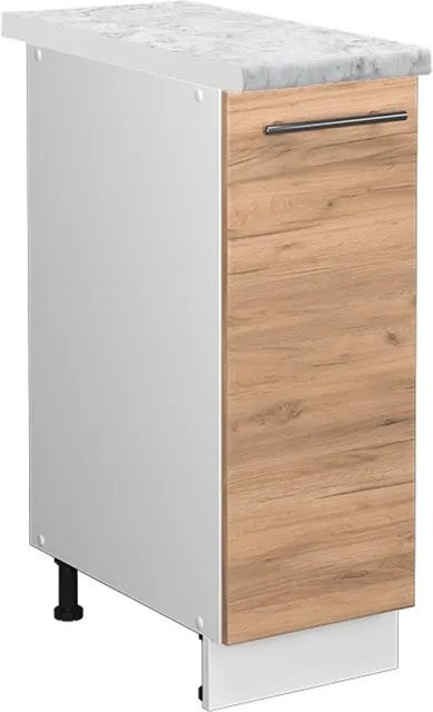 Vicco Apothekerschrank Fame-Line Goldkraft Eiche/Weiß mit Soft-Close-Türen B: 30 cm, H: 82 cm, T: 60 cm - Bild 1