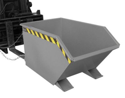 Bauer Kippbehälter Typ GU, 500 Liter, grau, B/T/H: 121 x 68 x 78 cm - Bild 1