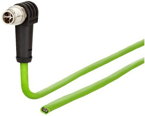 Metz Connect M12 Patchkabel CAT 6a S/FTP Ethernet/LAN Grün, Länge: 1,00 m - Bild 1
