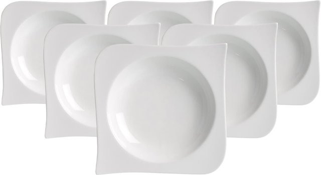 Ritzenhoff & Breker Müslischalen Melodie aus Porzellan, Weiß, 6er Set, Durchmesser: 15 cm - Bild 1