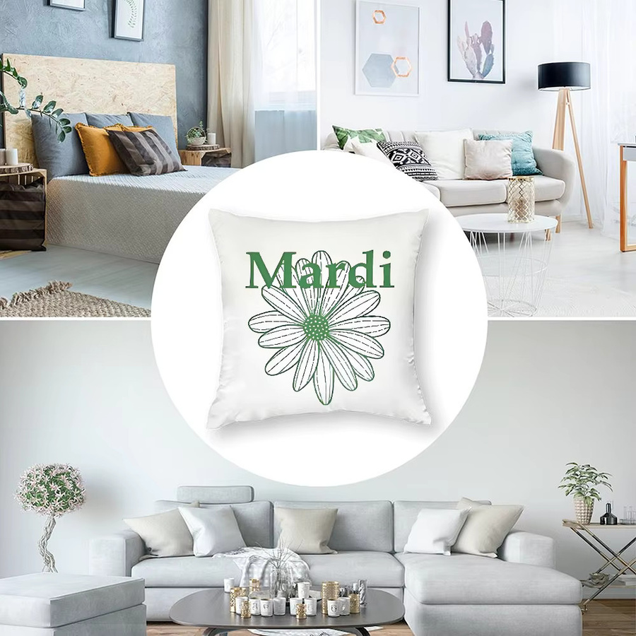 M-MiuS Plüsch-Kissenbezug mit weichem doppelseitigem Druck für dein Sofa oder zur Dekoration - Bild 3