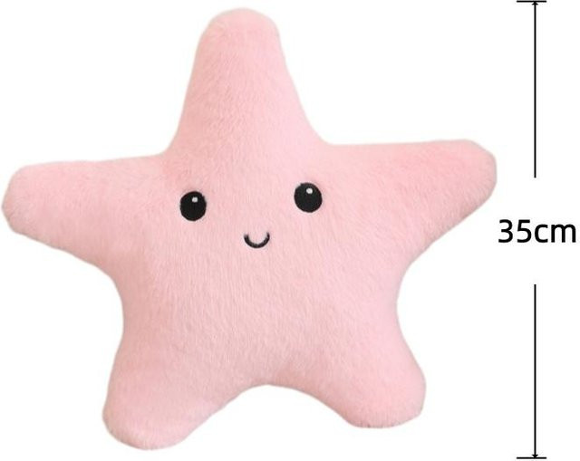 Pentagram Seestern Kuschelkissen, Plüschtiere, Rosa / Pink - Bild 1