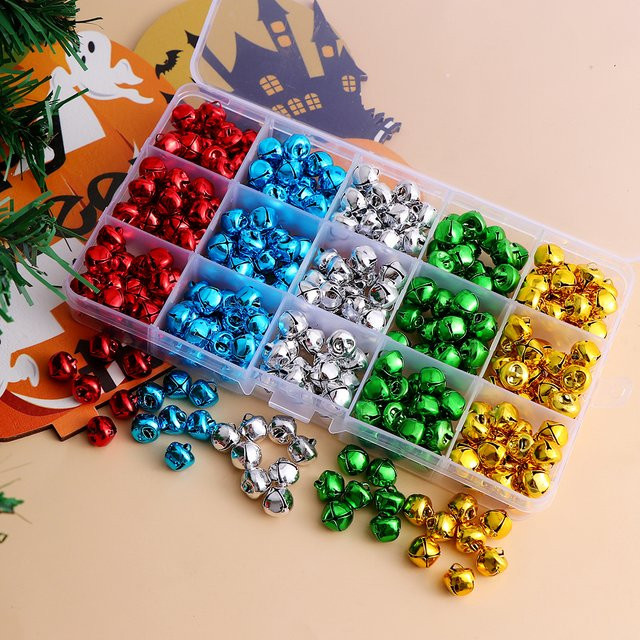 Ywbeads Weihnachtsglocken Set aus Metall in Multicolour zum Basteln und für deine Weihnachtsdekoration - Bild 1