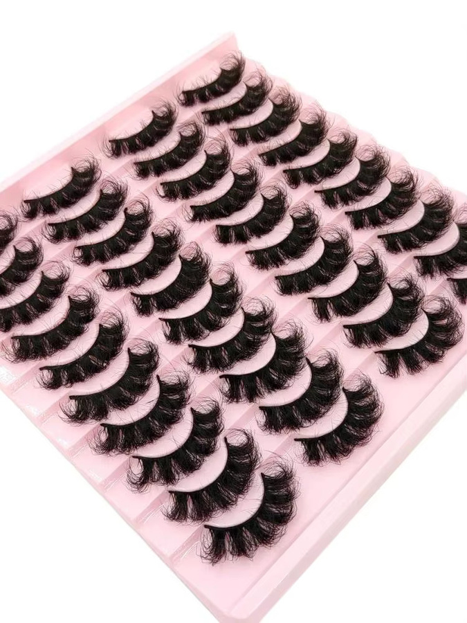 AMSDCN Künstliche Wimpern, 20 Paar, Unisex - Bild 4