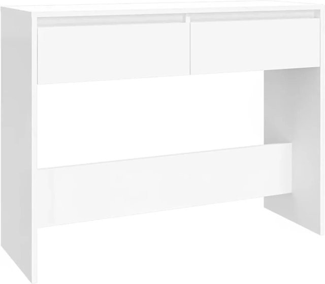 vidaXL Konsolentisch aus Holzwerkstoff in Weiß, B/T/H: 100 x 35 x 76,5 cm - Bild 1