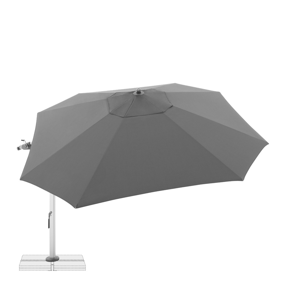 Doppler Pendelschirm Expert 400 Side in Anthrazit mit Ø 400 cm - Bild 2