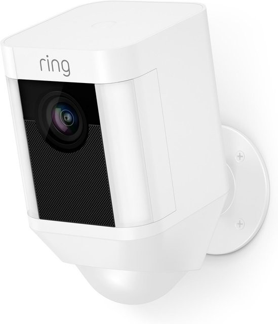 Ring Spotlight Sicherheitskamera mit Akku und Wi-Fi in Weiss - Bild 1