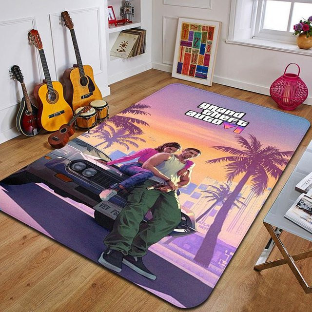 Karpetti Dekoteppich Grand Theft Auto Design, Mehrfarbig, B/T: 150 x 200 cm - Bild 1