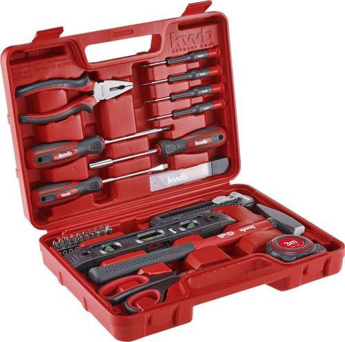 Kwb Werkzeugkoffer 35-teilig rot B/T/H: 31,5 x 8,3 x 24 cm - Bild 1
