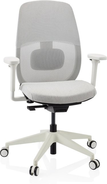 hjh OFFICE Profi Bürostuhl Skandis mit Armlehnen aus Stoff und Netzstoff, höhenverstellbar und modern - Bild 1