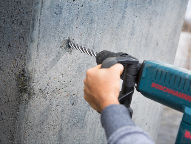 LUX-TOOLS Professional SDS-Max Hammerbohrer mit Carbide-Spitze in Silber, Durchmesser: 40 mm, Länge: 570 mm - Bild 1