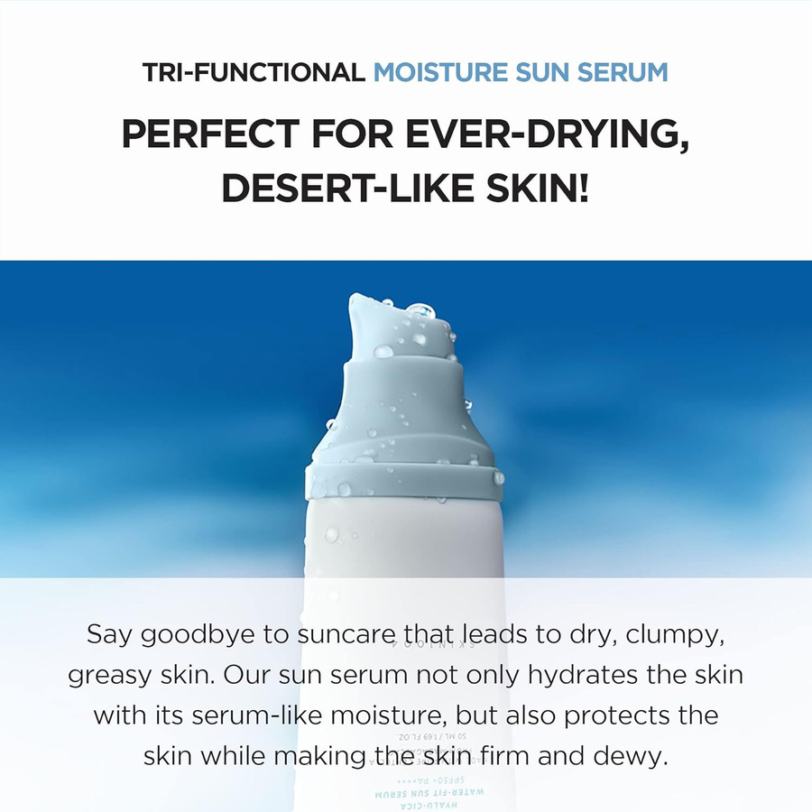 SKIN1004 Madagaskar Centella Hyalu-Cica Water-Fit Sonnenserum SPF 50+, 50 ml - Bild 3