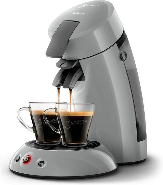 Philips Senseo Kapselkaffeemaschine HD6553/71 für Senseo Pads in Grau mit herausnehmbarem Wassertank - Bild 1
