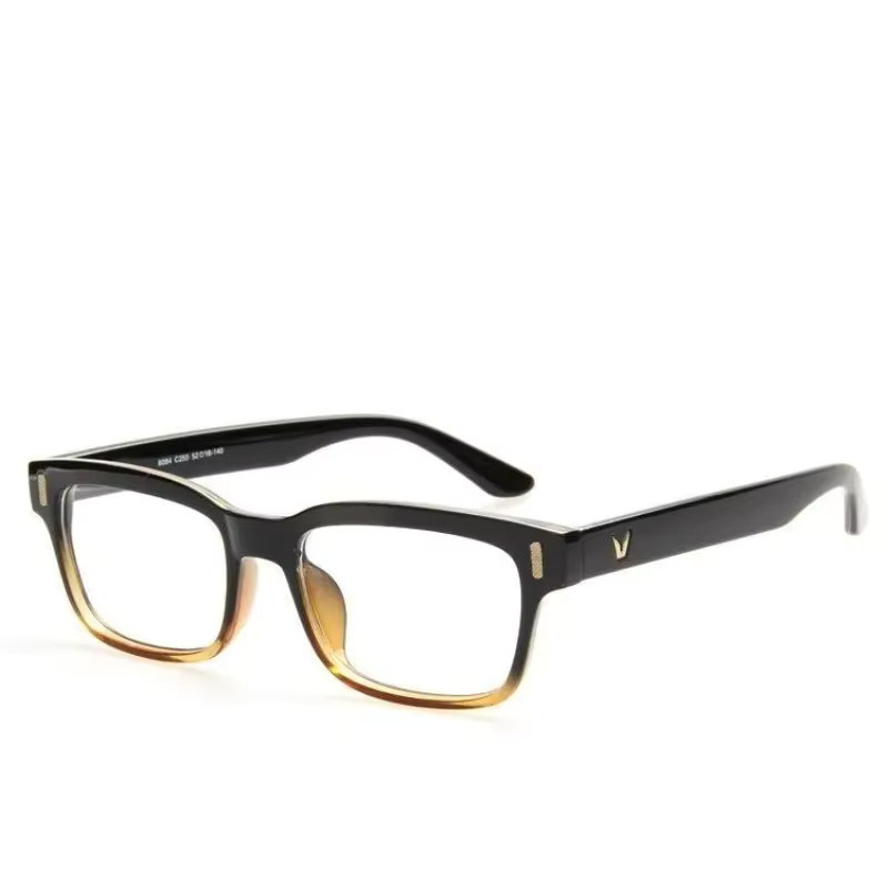 MDOD Korrektionsbrille, quadratisch, Vollrand, Kunststoff, braun, Unisex - Bild 1
