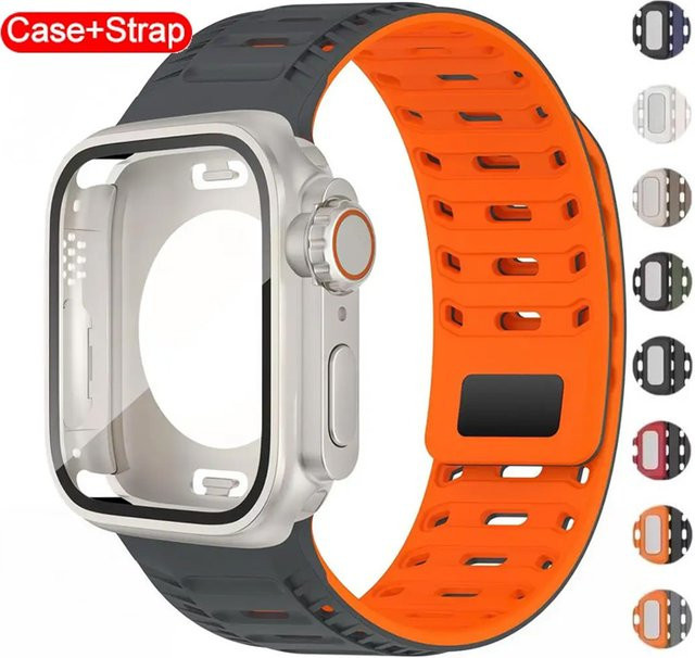 CHIICSMART Uhrenarmband Silikon, magnetisch, Weiß, Unisex - Bild 1
