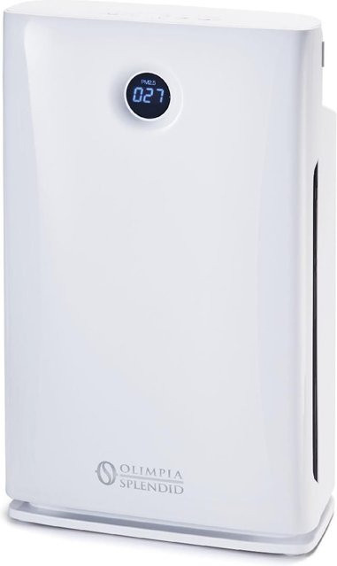 Olimpia Splendid Aura Di Luftreiniger mit Ionisator, UV-Licht und 3 Filtrationsstufen inklusive HEPA-Filter, Weiß - Bild 1