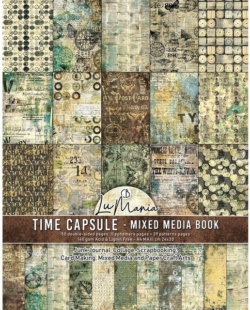 Mixed Media Book Time Capsule Ciao Bella in Multicolor, Format A4 - Bild 1