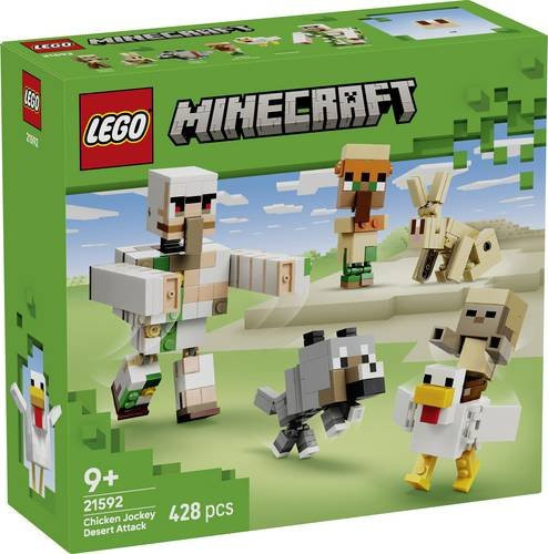 LEGO Minecraft Angriff des Hühnerreiters in der Wüste Bauset ab 9 Jahren - Bild 1
