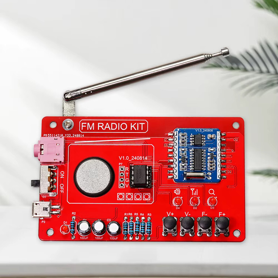 RDA5807 FM Radio DIY Kit mit Digitalanzeige und Micro USB Anschluss für Schweißübungen (87-108 MHz) - Bild 3