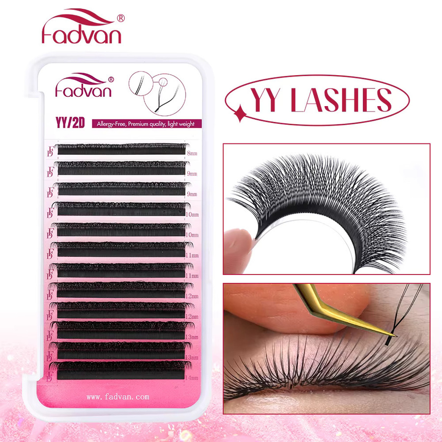 FADVAN Falsche Wimpern, Schwarz, Unisex - Bild 6