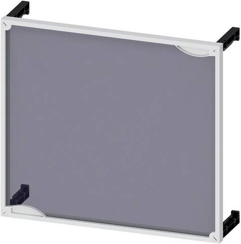 Siemens Leerfeldabdeckung mit Sichtfenster in Grau und Transparent, B: 50 cm, H: 45 cm - Bild 1