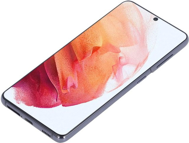 Samsung Galaxy S21 5G AMOLED Handy-Bildschirmersatz mit Rahmen und Reparaturwerkzeugen in Beige - Bild 1