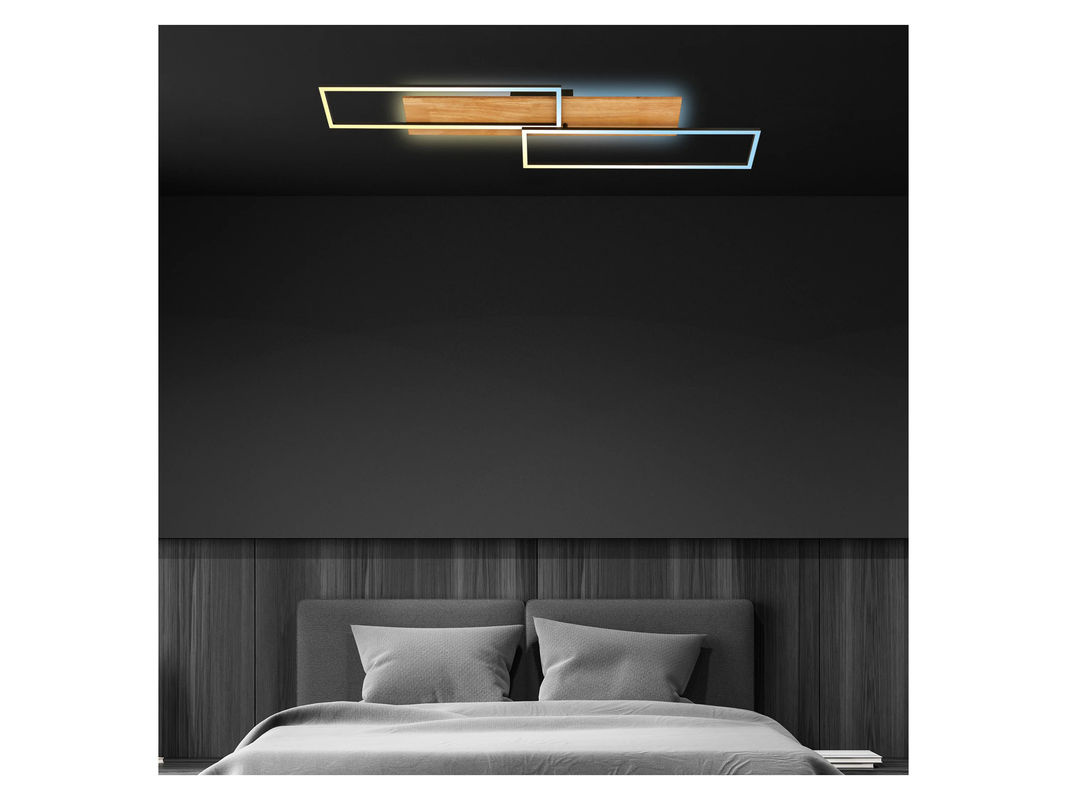 BRILONER CCT LED Deckenleuchte mit Backlighteffekt in Weiß, B: 110 cm, T: 25 cm - Bild 4