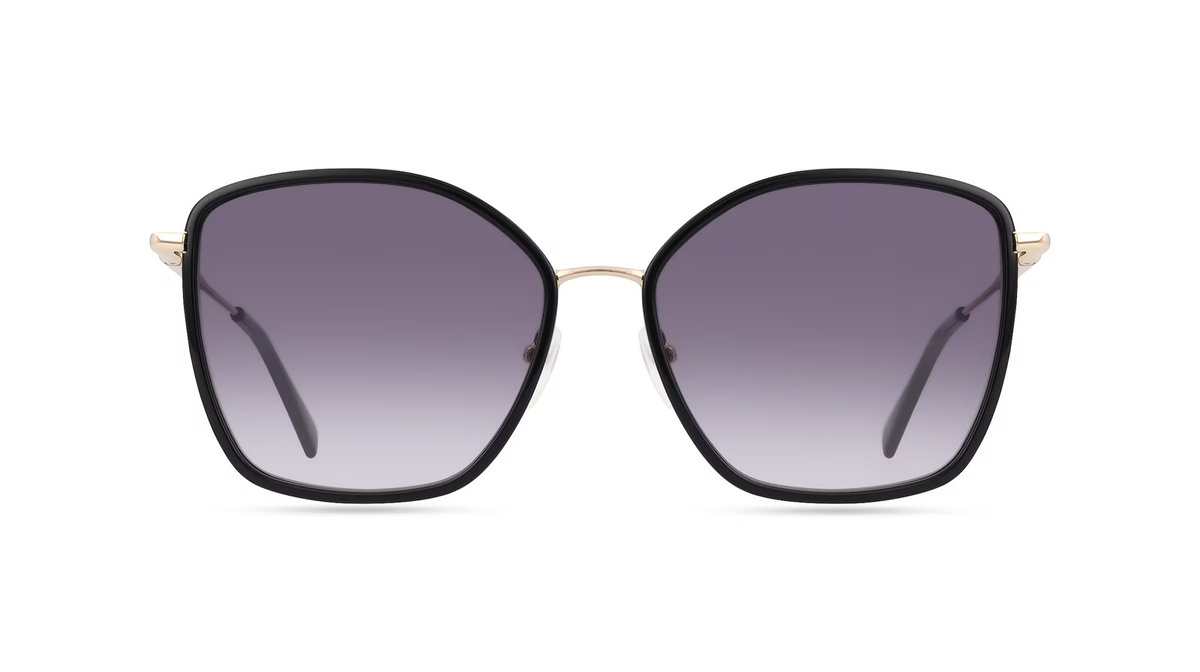 Longchamp LO685S Sonnenbrille Butterfly, Vollrand, Metall, Unisex, schwarz - Bild 1