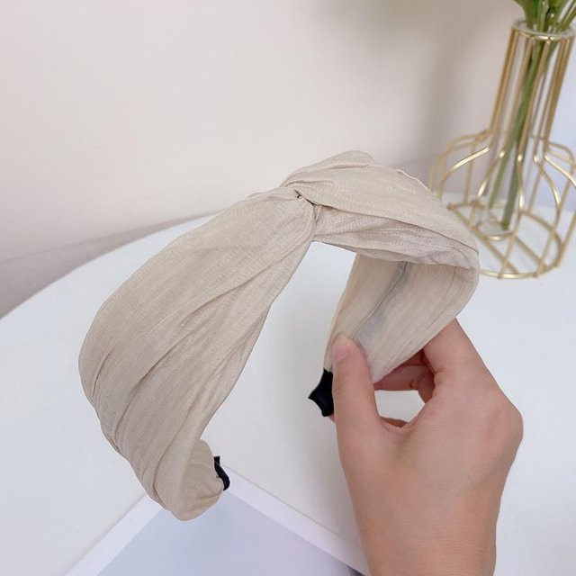 Rd lala Haarreif, Knoten Kreuz, beige, Damen - Bild 1