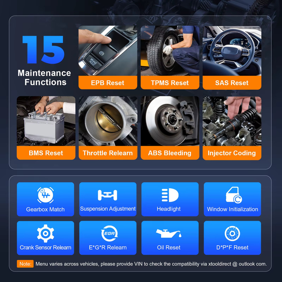 XTOOL D6 V2.0 Auto-Diagnosegerät mit OBD2-Scanner, Alle Systeme, CANFD, FCA AutoAuth und WLAN in Schwarz - Bild 3