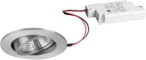Brumberg LED-Einbaustrahler rund in Silber, dimmbar, Warmweiß - Bild 1