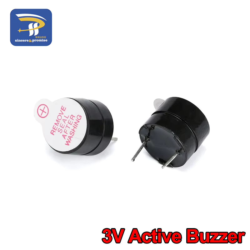 10er Set Aktive Piezo Summer Magnetische Dauerton Alarme 3V 5V 12V Schwarz für Computer und Drucker - Bild 2