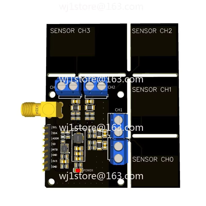 HAOYUNMA FDC2214 Modul Kapazitiver Sensor in Schwarz für Gestenerkennung, Papierzählung und Flüssigkeitspegelmessung - Bild 4