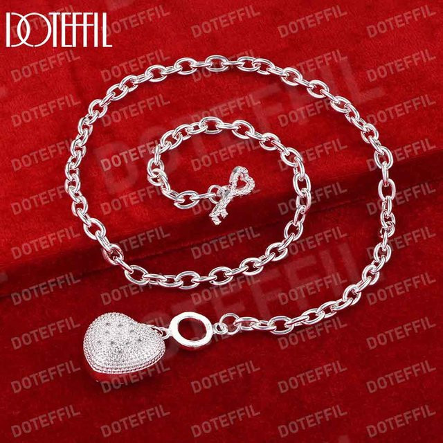 DOTEFFIL Halskette 925 Silber, Zirkonia, 50 cm, Damen - Bild 1