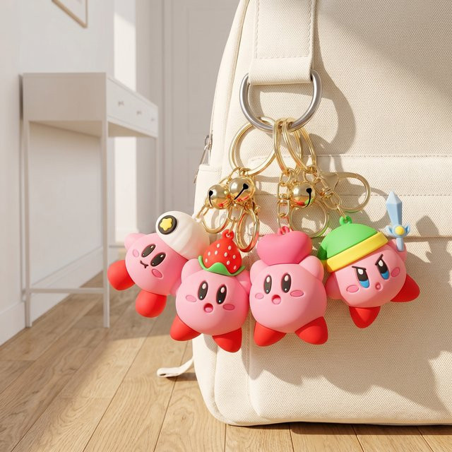 Bandai Kirby Schlüsselanhänger, Kunststoff - Bild 1