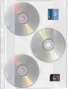 Veloflex CD/DVD Hülle aus Kunststoff in Transparent, Format A4 - Bild 1