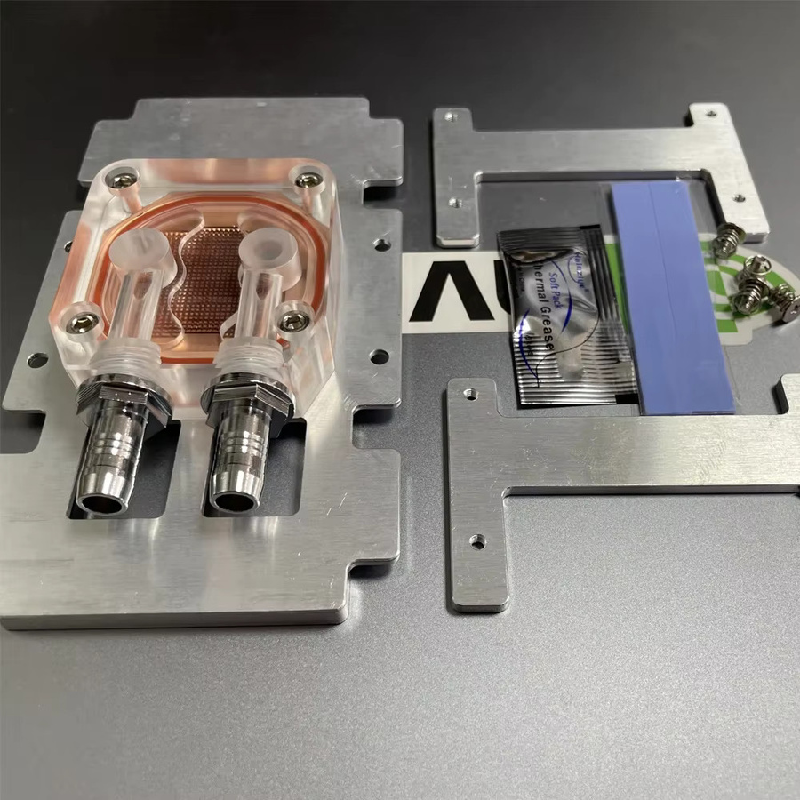 Nvidia Wasserkühler GPU-Kühlblock aus violettem Kupfer für NVIDIA Tesla V100 P100 A100-32G SXM2 - Bild 2