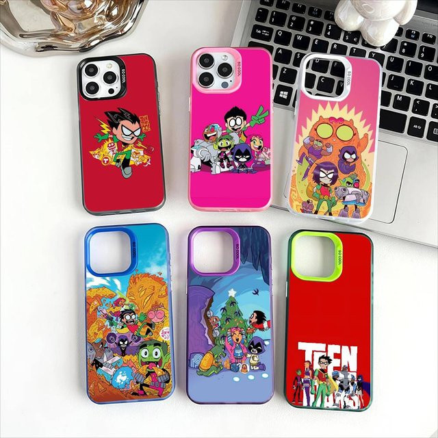 T-Teen Robin T-Titans Go Handyhülle für iPhone 11 12 13 14 15 16 Pro Max Plus mit Protect Plating - Bild 1