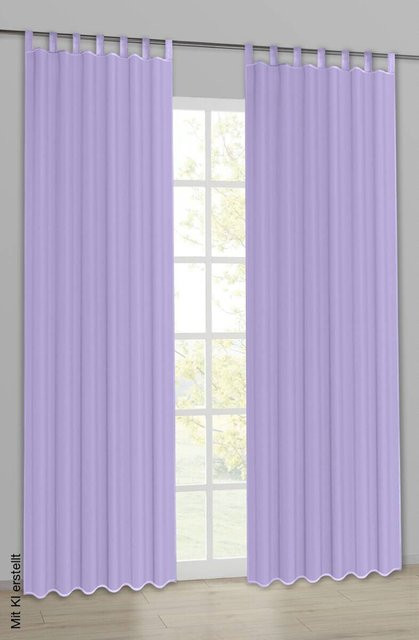 Sensation Kombivorhang Nouveau in Lavendel, Breite: 140 cm, Höhe: 245 cm - Bild 1