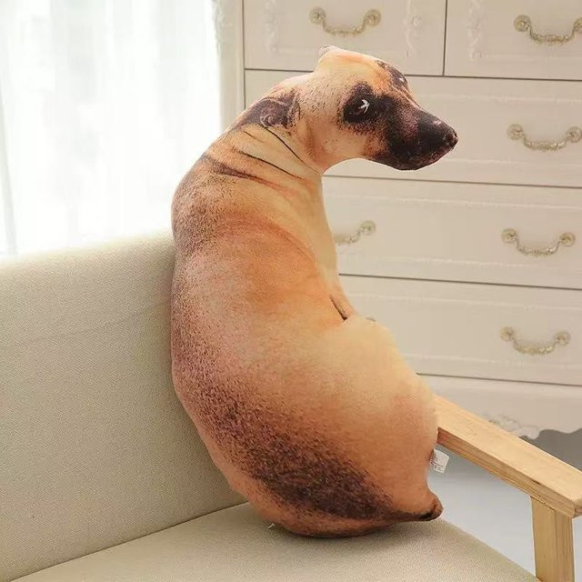 Yiran Health & Beauty Simulationshund Plüschtier, 50cm, Braun - Bild 1